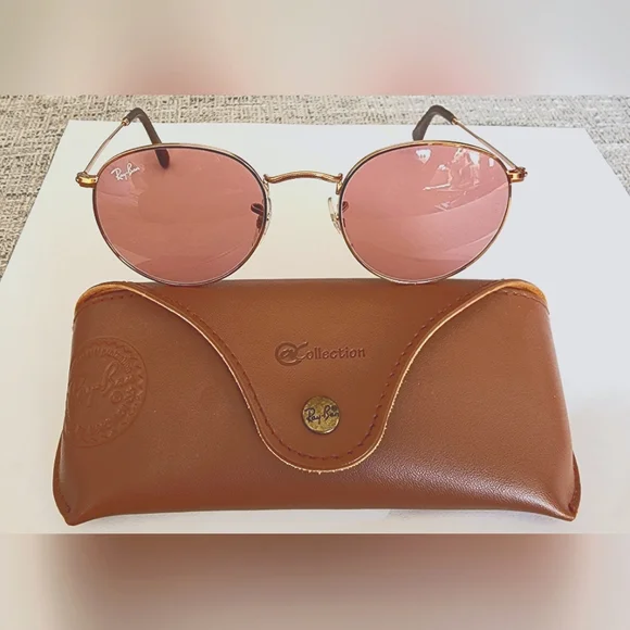 Ray-Ban Sunglasses - Round Flat Lenses - Picture 1 of 4